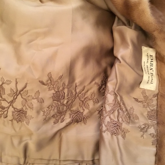 Real Natural Mink Fur Coat Jacket. Size L - Picture 13 of 13